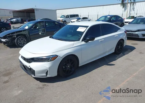 2025 Honda Civic Sport z USA, uszkodzony, nr VIN 2HGFE2F53SH567846